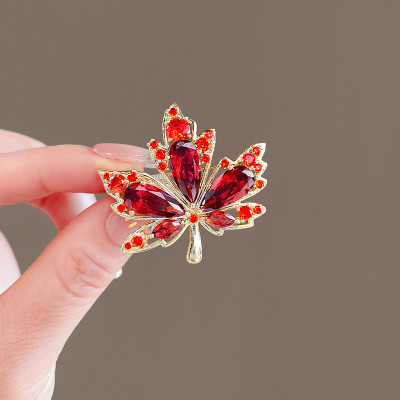 Red Maple Brooch