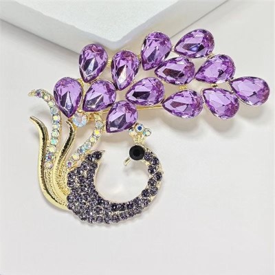 Peacock Brooch